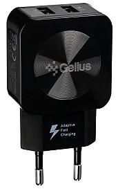 Зарядний пристрій Gelius Ultra Prime GU-HC02 2USB 2.1A 12W Black