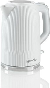 Електрочайник  Gorenje 1.7л, Strix-контроль, білий матовий K17DPW