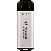 SSD диск Transcend 512GB  USB 3.1 Gen 2 Type-C ESD300 Silver TS512GESD300S