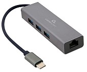 USB-хаб Cablexpert A-CMU3-LAN-01 Dark Grey