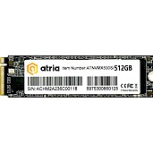 SSD диск ATRIA X500S 512GB M.2 2280 NVMe PCIe 3.0 x4 3D NAND (TLC) (ATNVMX500S/512)