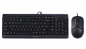 Комплект (клавіатура, мишка)  A4Tech F1512 Black USB