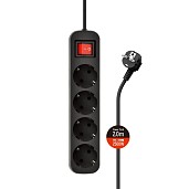 Мережевий фільтр-подовжувач ColorWay CW-PSEA42BK (4р-2м) Black