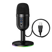 Мікрофон HOCO L25 Bright (USB-A) Black