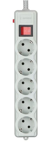 Мережевий фільтр Gembird SPG5-G-15G-PRO 4.5м 5 розеток