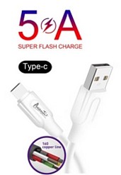 Кабель Avantis Super Flash AC-75t Type-C White