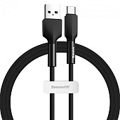 Кабель Baseus Silica Gel cable USB for Type-C 1m Black (CATGJ-01)