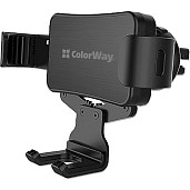 Автотримач для телефону ColorWay Metallic Gravity Holder-2 Black