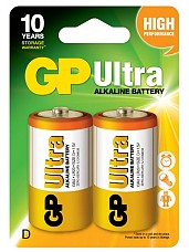 Батарейка GP Ultra Alkaline R20 D 2 шт (13AU-U2)