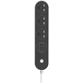 Мережевий фільтр-подовжувач СolorWay 3 розетки/3 USB (CW-CHU33B)