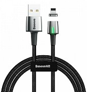 Кабель Baseus Zinc Magnetic Lightning 2.4A 1m, Black (CALXC-A01)