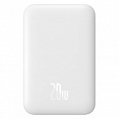 УМБ (Power Bank) Baseus Magnetic 6000mAh 20W White With Cable