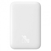 УМБ (Power Bank) Baseus Magnetic 6000mAh 20W White With Cable