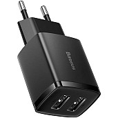 Зарядний пристрій Baseus Compact Charger 2USB 10.5W Black (CCXJ010201)