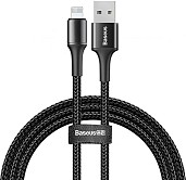Кабель Baseus Halo Data Lightning 2.4A 1 м Black (CALGH-B01)