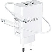 Зарядний пристрій Gelius X-Duo PRO 45W GP-HC053 White + Cable Type-C/Type-C