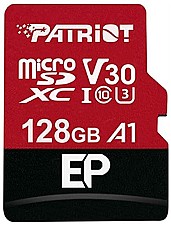 Карта пам'яті Patriot MicroSDXC 128GB Class 10 UHS-I/U3 + SD-adapter (PEF128GEP31MCX)