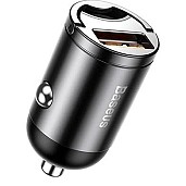 Автомобільний зарядний пристрій Baseus Tiny Star Mini Quick Charge Car Charger USB Port 30 W Gray (VCHX-A0G)