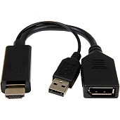 Адаптер-перехідник Cablexpert DisplayPort - HDMI 0.1 м Чорний (A-HDMIM-DPF-01)