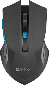 Миша Defender Accura MM-275 Wireless Black/Blue (52275)