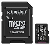 Карта пам'яті Kingston MicroSDXC(1) 256Gb/Gen3+Ad