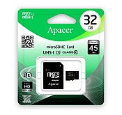 Карта пам'яті Apacer MicroSDHC 32GB Class 10 + SD-adapter (AP32GMCSH10U1-R)