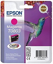 Картридж Epson T0803 (C13T08034010/ C13T08034011) Magenta