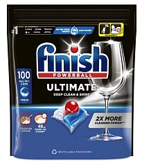 Капсули для посудомийних машин Finish Ultimate Deep Clean&Shine 100шт