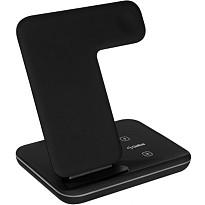 Бездротовий зарядний пристрій Gelius Pro Wireless Charger 3in1 15W GP-AWC01 Black