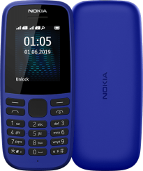 Мобільний телефон Nokia 105 Dual Sim 2019 Blue