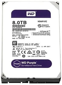 Жорсткий диск Western Digital Purple 8TB 128MB 5400rpm WD80PURZ 3.5 SATA III