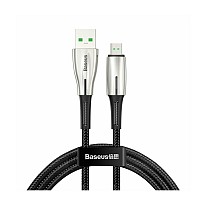 Кабель Baseus Waterdrop Cable USB Micro USB 4A 1m Black (CAMRD-B01)