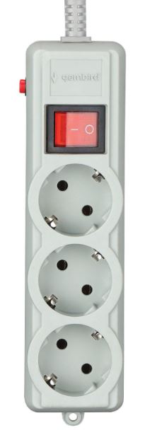 Мережевий фільтр Gembird SPG3-G-10G-PRO 3м 3 розетки