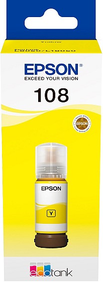 Чорнило Epson 108 EcoTank L8050/L18050 yellow (C13T09C44A)