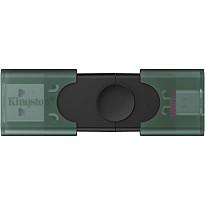 Флешка Kingston DataTraveler Duo 128GB USB 3.2 Gen 1 + Type-C Black/Green (DTDEG2/128GB)