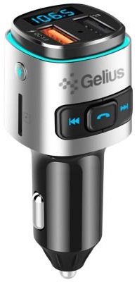 FM-трансмітер Gelius Pro RGB-QC GP-FMT040 Black/Silver
