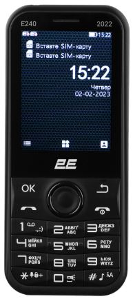Мобільний телефон 2E E240 2022 Dual SIM Black (688130245159)