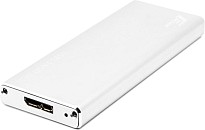 Зовнішня кишеня Frime для M.2 NGFF SATA Metal USB 3.0 (TYPE-A) up to 5 Gb/s Silver (FHE201.M2U30)