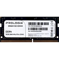 Оперативна пам’ять Prologix SODIMM DDR4-2666 16384 MB PC4-21328