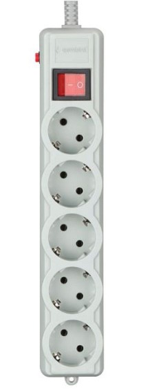 Мережевий фільтр Gembird SPG5-G-15G-PRO 4.5м 5 розеток