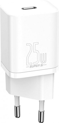 Зарядний пристрій Baseus Super Silicone PD Charger 25 W (1Type-C) + With Cable Type-C to Type-C 3A (1 м) (TZCCSUP-L02)