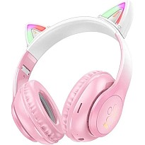 Навушники Hoco W42 Cat ear Pink