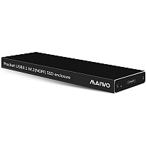 Зовнішня кишеня Maiwo для M.2 SSD (NGFF) SATA - USB 3.1 Type-C (K16NC black)