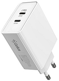 Зарядний пристрій Gelius iDuo 40W GP-HC052 2Type-C(2x20W) White