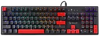 Клавіатура дротова A4Tech Bloody S525N RGB BLMS Red Switch USB Fire Black