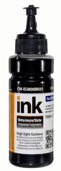 Чорнило ColorWay для Epson EU800 BK UV Dye-based 100 ml (CW-EU800BK01)