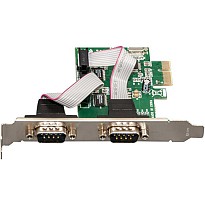 Плата розширення Frime PCI-E x1 to RS232 (2 порти), WCH382L (ECF-PCIEto2SWCH382.LP)