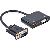 Адаптер-перехідник Cablexpert VGA на HDMI/VGA+Аудіо 3.5 (A-VGA-HDMI-02)