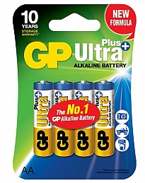 Батарейка GP Ultra Plus Alkaline АА LR6 (15AUP-U4) 4 шт