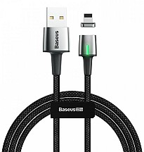 Кабель Baseus Zinc Magnetic Lightning 2.4A 1m, Black (CALXC-A01)